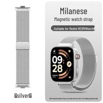 Compatible Redmi Watch 6 Milanese Magnetic Metal Strap with Protective Film. Compatible with: Redmi Watch 6 gray