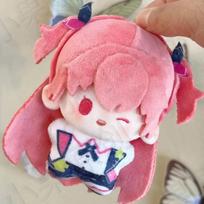 10Cm Project Sekai Airi Momoi Cosplay Plush Stuffed Body Plushie Cartoon Pendant Knapsack Ornament Xmas Gifts pink