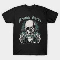 Freddie Dredd Retro 90s Grim Reaper Design T-Shirt S gray