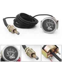 12V Vandens temperatūros matuoklis 2  52MM Mechaninis su signalizacija 50-120℃/130-250℉ Vandens temperatūros matuoklis Geltonas apšvietimas NPT 1/2 Daviklis kaip parodyta spalva