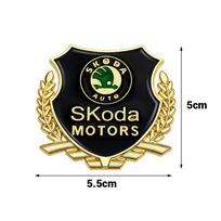 Automobilio Shield Ženklelis Lipdukas Automobilio Kėbulo Šoninio Langelio Apdailos Aksesuarai Skoda Octavia Rapid Fabia Superb Kodiaq Kamiq a7 A5 black