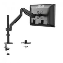 Adjustable Single-Arm Monitor Stand With Gas Lift Aluminum Desktop Mount PC Displays Black