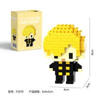 One Pieca Mini Figures Luffy Zoro Anime Action Figures Nami Usopp Toy Japanese Educational Kids Toys For Children Birthday Gifts No Box yellow