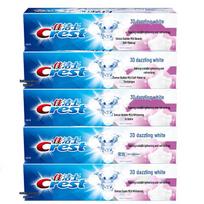 Crest 3D White Baking Soda Toothpaste (5-Pack) blue