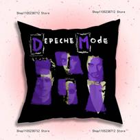D-Depeche-Mode Band Anime Celebrity Merchandise All-Match Printed Pillow Case Sofa Car Office Room Decoration Protector 12x12Inch purple