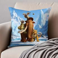 Klasikinio animacinio filmo Ledynmetis Pagalvės užvalkalas Antialerginis nematomas užtrauktukas Trumpas pliušas Sofa pagalvė 30X30cm gray