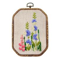 Spausdinti siuvinėjimo rinkiniai su rašto instrukcijomis DIY kryželiu siuvinėjimo rinkiniai svetainei, miegamajam, valgomajam (15x11 cm) beige
