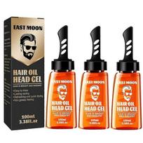 3X 2-In-1 Hair Wax Gel With Comb Long-lasting Fluffy Hair Men Hair Styling Gel Tool