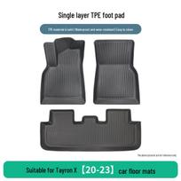 Volkswagen Tayron X 20-23 Individualus TPE trijų dalių grindų kilimėlių komplektas gray