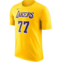 Nike NBA Letter Short Sleeve Crew Neck T-Shirt Men tops DR6380-733 M yellow