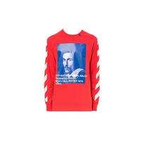 OFF WHITE Mona Lisa Longsleeve T Shirt OMAB001F181850112030 XXS raudona