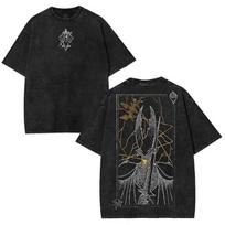 Hollow Knight Žaidimo Vintažiniai Marškinėliai Unisex Sunkios Medvilnės T-shirt S įvairiaspalvis