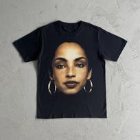 Sade Pattern Heavyweight Pure Cotton Tshirt Summer New Retro Casual Unisex Fashionable Y2k Tshirt S brown