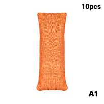 Bamboo Charcoal Air Purifying Bags Eco Friendly Odor Remover Moisture Absorber Deodorizer for Fridge Car Shoe Box A1 orange