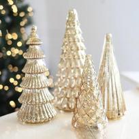 5 kūrybingų apšviestų gyvsidabrio medelių rinkinys Universalūs su LED šviesa Kalėdiniai medeliai Pasidaryk pats dekoracija Darbalaukio papuošalas 0.6M beige
