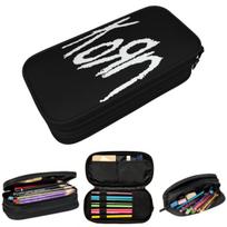 Music Rock Korn Band Pencil Case for Kids School Pen Box Pencil Bag Stationery Supplies Pen Holder Bag 21x10.5x5cm