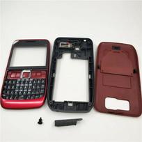 Full Complete Mobile Phone Housing Cover Case+English Keypad For Nokia E63 raudona