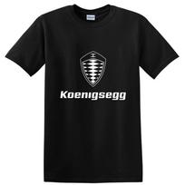 Koenigsegg sportinio automobilio logotipas T-shirt entuziastams Šauni grafinė marškinėlė XL
