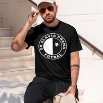 Men brand T Shirt Summer crew neck Tshirt SK SLAVIA PRAHA FOTBAL unisex Funny Teeshirt Mens Hig XL black