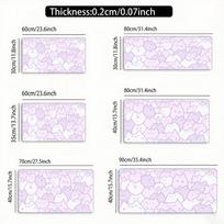 Cute Pink Cat Mouse Pad Large Size Rubber Base Anti-slip PC Desk Accessories Mousepad for Office & Gamer Keyboard Mats Decor Mat 30cmx60cm(11.8x23.6inch) white