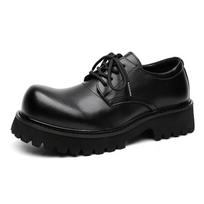 Paaukštintos 8/10CM Vyriškos Platformos Aukštakulniai Batai Juodi Suknelė Vyras Formalūs Biuro Odiniai Batai Vyrams Elegantiški Verslo Liftiniai Batai 41 black