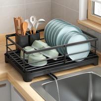 Moisture-Proof Kitchen Dish Drying Rack 2-Layer Dish Storage Rack New Dish Rack Drain Rack  Home juoda