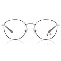 Ray Ban Kids Ry9572v Junior Rob Kids Asian Fit Eyeglasses Black on Silver/48-19-130 white