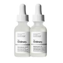 The Ordinary [Atnaujinimas] Odos palaikymo rinkinys ((Niacinamidas 10% + Cinkas 1%)30 ml + ( Hialurono rūgštis 2% + B5) 30 ml)   (3 Parinktys) #1 SET white