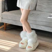 Women's Leg Covers Lolita Soft Girl Pile Socks Women Autumn and Winter Warm Mid-length Socks Cute Jk Student Female Plush Socks 25cm