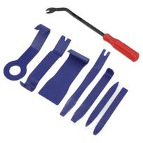 8PCS Car Trim Removal Tool Kit Blue with Red Screwdriver Door Window Clip Fastener Remover Install blue
