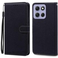 Skirta Motorola G86 5G dėklas G86 Power Piniginė Odinis Atverčiamas Dangtelis Skirta Motorola Moto G86 Dėklas Motorola G86 Power Dėklas Coque Fundas G86 5G (G86 Power) juoda