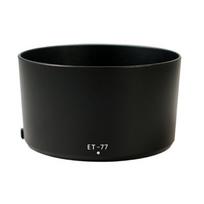 ET77 Lens Shade for RF 85mm F2 Macro IS DSLR Cameras Sunshade Enhances Photography Unwanted Lights Reduction 1 black