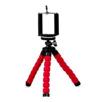 Lightweight Cell Phone Tripod Sponge Octopus Holder Mini Smartphone Clip for iCell Phone Flexible Live Tripod with Remote Shutter for Xiaomi black