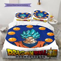 Dragon Ball Super Raštų Lovatiesės, Antklodės Komplektas Antklodės Užvalkalas Pagalvės Užvalkalas Namų Gimtadienio Dovana (1 * antklodės užvalkalas + 2 * pagalvės užvalkalai, be šerdies) 135x200cm white
