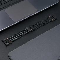Titanium Metal Band For Samsung Galaxy Watch Ultra 47mm Mens Business Strap For GALAXY WATCH 7 ULTRA 47mm Luxury Bracelet Correa Galaxy Ultra 47mm juoda