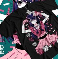 Oshi No Ko T-Shirt Ai Hoshino Waifu Girl Call Of The Night Anime Shirt All Size Unisex T-Shirt XXXL pink