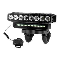 ABS Durable Bike Front Light With Adjustable Brightness For Outdoor Adventures Bicycle Front Light black