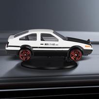 Car Interior Ornaments AE86 Drift Rotating Ornaments Auto Dashboard Turning AE86 Racing Model Decor Classic Center Console Decor white