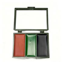 Three-Color Camouflage Body Paint for Military Fans, Summer Camps, Field CS, Team Building, Outdoors black