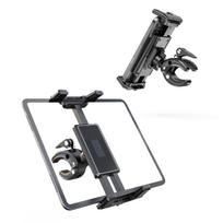Multipurpose Phone & Tablet Holder for Treadmills, Bikes, Strollers, Golf Carts, and Music Stands Universal black