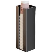 Durable Iron Magnetic Disposable Cup Holder Wall Mounted Large Capacity Cup Storage Rack Space Saving Paper Cup Organizer Office gray
