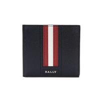 Bally Trasai Classic Short Three-In-One Foldable Leather Wallet Coin Purse Men wallet Black 6224893 Basic Set (Bag+Dust Bag) black