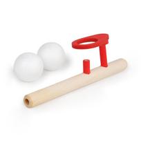 Capacity Wooden Hanging Ball Blower Intellectual Learning Educational Blowing Floating Ball Parent-Unisex Game for Lung Training OneSize