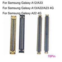 For Samsung Galaxy A12 A33 A13 A22 A23 4G A22 4G LCD display screen port FPC connector logic on motherboard mainboard A22 4G on cable gray