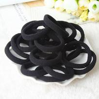 20/50/100 pieces of black hair bands, women's hair bands, high-elasticity rubber band hair bands, hair bands black