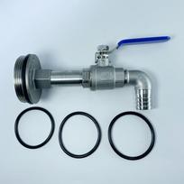 Drum Faucet Dn50 Stainless Steel 90 Degree 2  Stainless Steel Barrel Faucet