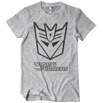 Officially Licensed Transformers Decepticon Monotone Men T-Shirt S-2XL Size S white
