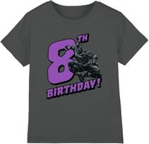 Black Panther Unisex Kinder Marvel Black Panther Birthday 8 Kids T Shirt, Charcoal T-Shirt (1er Pack) 150 black