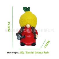 Cross-border Fruit Garden Resin Gnome Elf Home Courtyard Sculptures