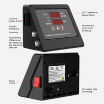 Multi-functional Heat Press Machine Control Box Digital Box LED Controller for T-shirtsCelsiusPlateCelsiusCapCelsiusMug Swing Away Heat Transfer Subli gray